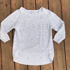 Gap Sweater - 3/4 Sleeve, Wide Neck, Cotton